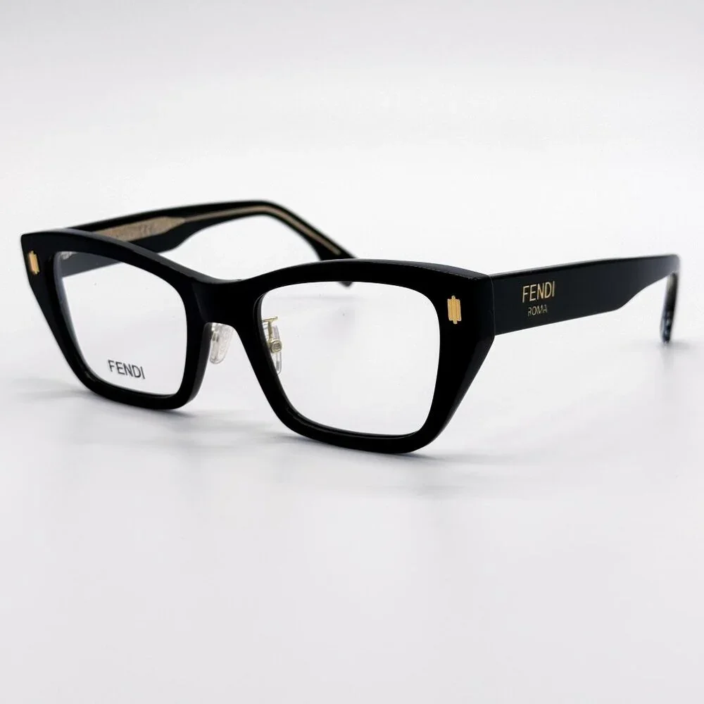 NEW FENDI EYEGLASSES FE50118F 001 BLACK WOMEN EYEWEAR